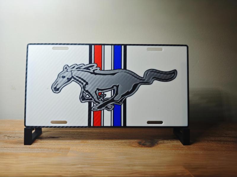 Mustang Licence Plate