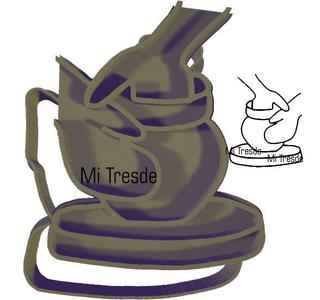 ceramic two-handed cutting vessel and marker