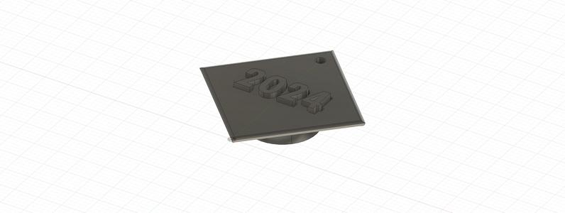 2024 Grad Cap Christmas Ornament