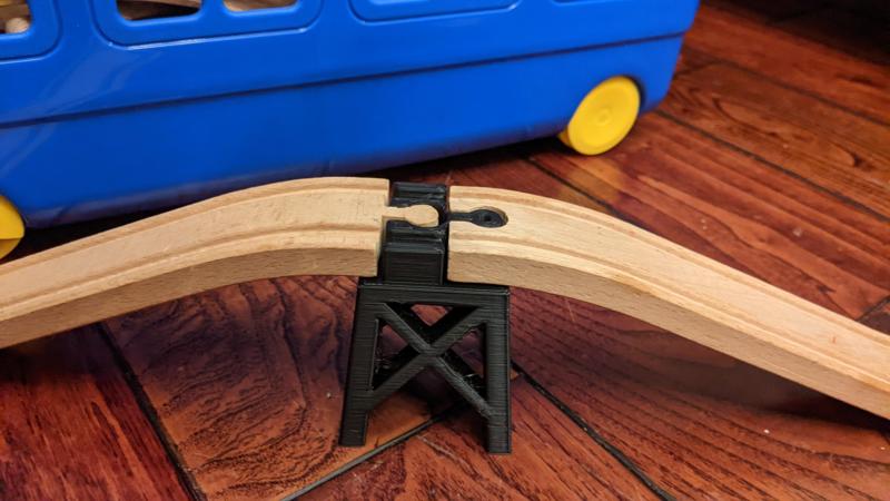 Brio Wooden Train Bridge Stansion Support (optionally stackable)