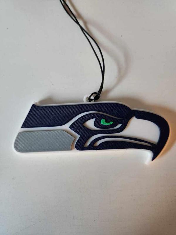 Seattle Seahawks Car Rearview Mirror Ornament