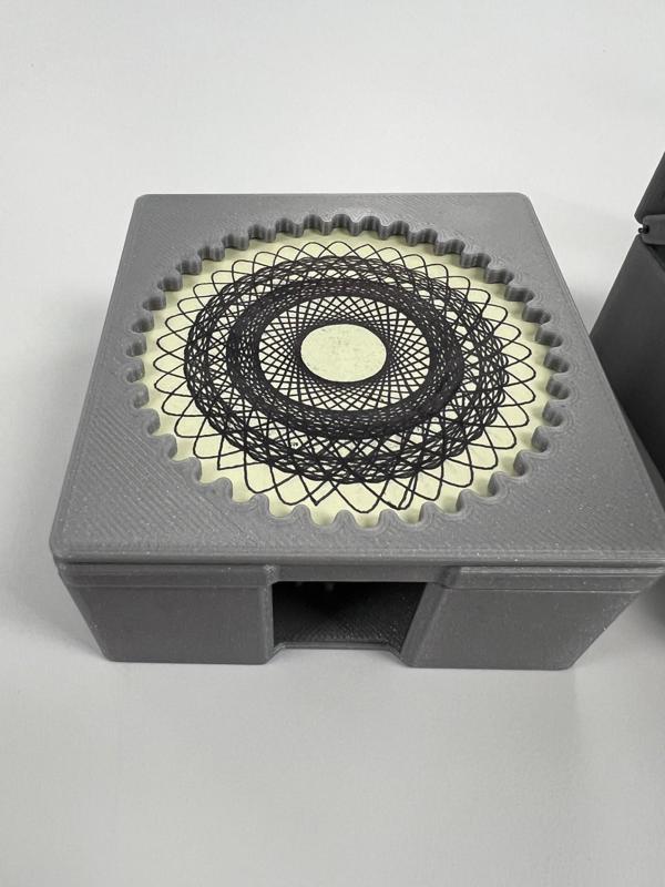 Sticky Note Spiral Art Spirograph