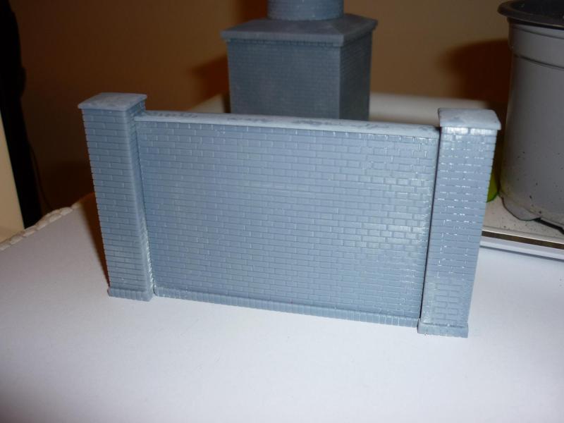 Wall modules with pillars (variants) in 1:43 - Scale 0