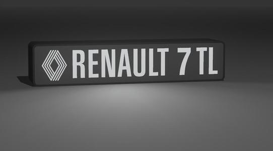 Logo Renault 7 TL - Lampara Lightbox