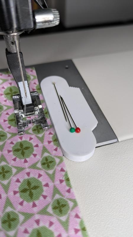 Sewing Machine Seam Guide with Double Magnet Slot - Keeps Fabric Straight & Holds Sewing Pins!