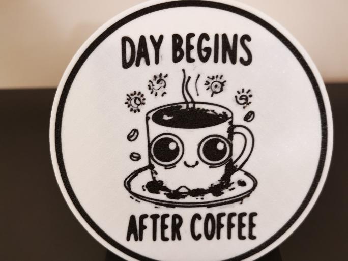 Day begins after coffee