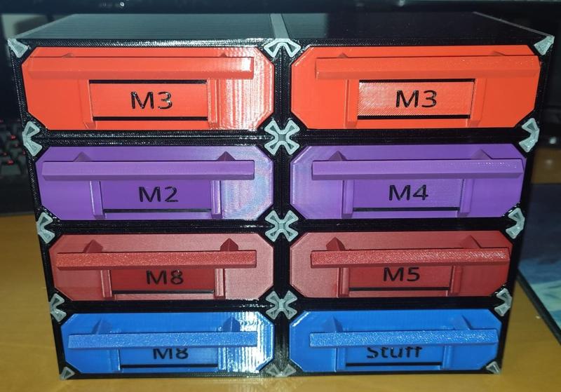 Modified Drawers for Modular Organizer