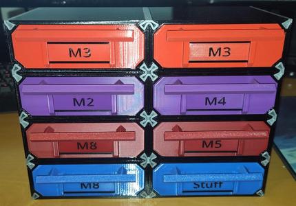 Modified Drawers for Modular Organizer