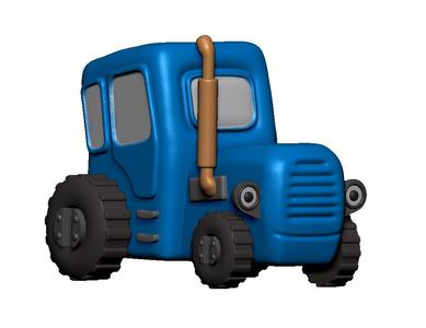 Blue tractor