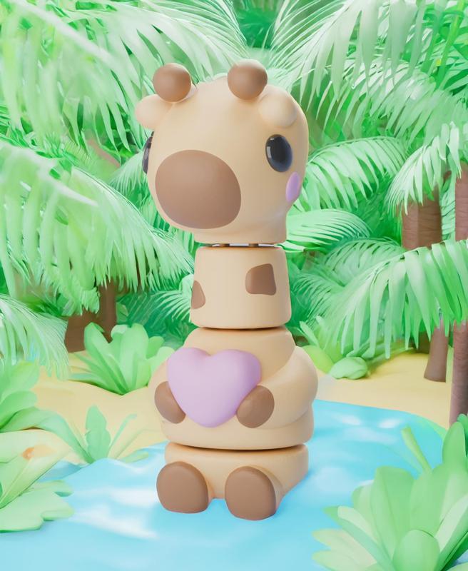 Flexi Raffi and the Valentine’s Heart Keychain (Single Color)