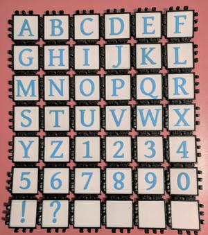 Multicolor Gentium Book Basic Square Font PolyPanels