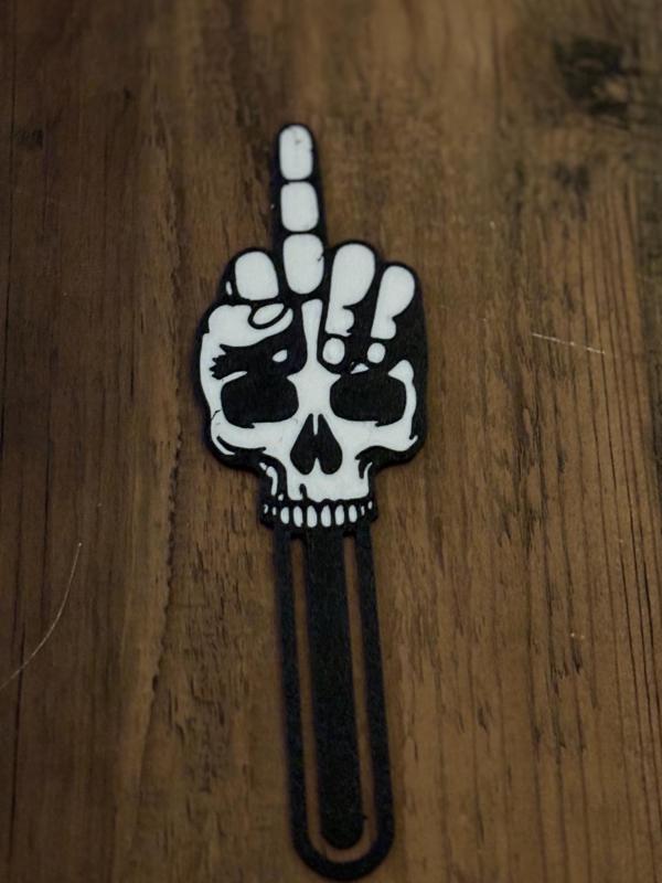 middle finger bookmark