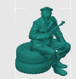 German soldier diorama