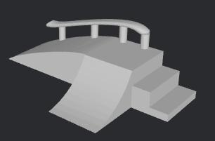 Mini tech deck skate park