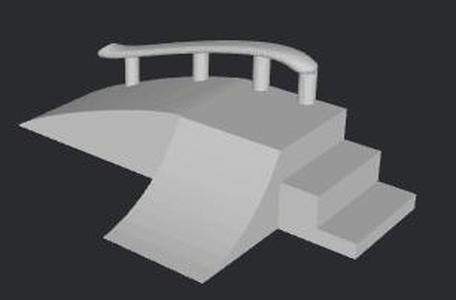 Mini tech deck skate park