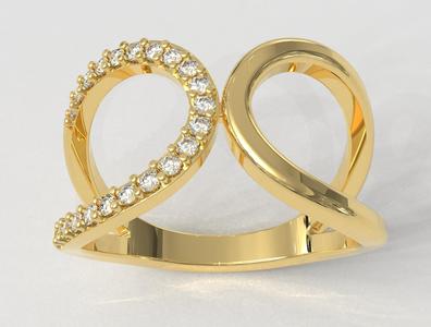 Curve Diamond Ring