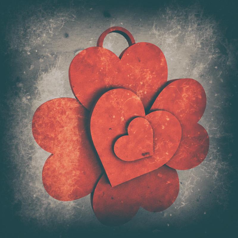 Heart Keychain or Pendant