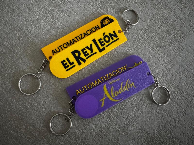 Keychain with NFC accessory tribute to The Lion King