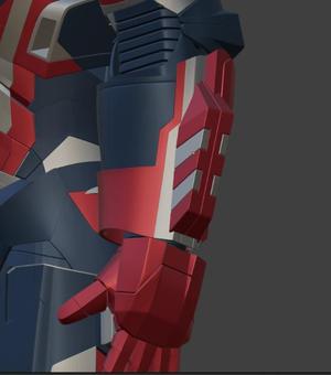 Iron Patriot Missile Launcher Cover Plate (Remix for DO3D Suit)