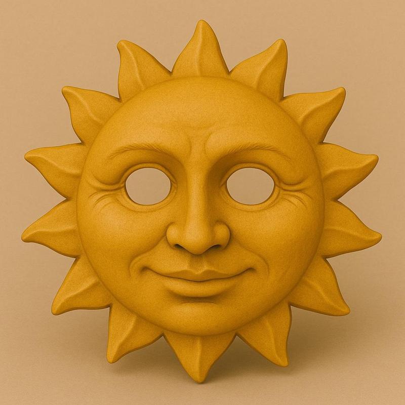 Sol, Mascara, disfraz,