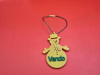 SnowMan ornament change name bambu studio