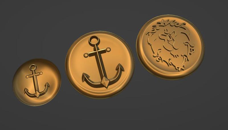 Jaina Proudmoore costume buttons