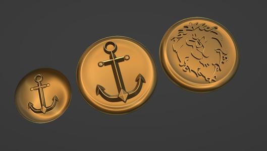 Jaina Proudmoore costume buttons