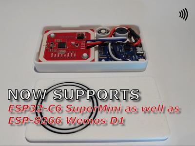 NFC Tag Reader: ESP8266/ESP32-C6 Supermini + PN532