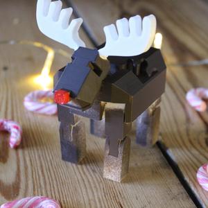 3D Print In Place Robot Reindeer for  “Tinkercad Christmas”!