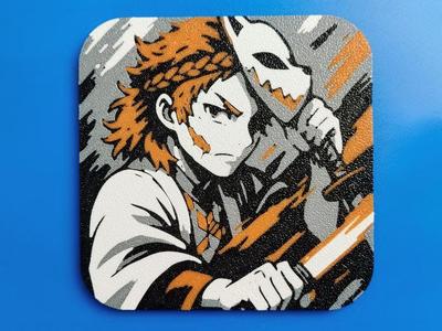 SABITO - Demon Slayer - Detailed coaster - Fan Art