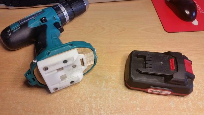 Universal Parkside X20v battery adapter