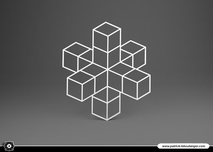 Under glass 05 - Trompe l'oeil - CROIX