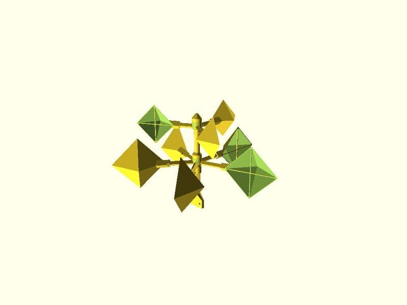 Wind Gauge / Windspiel V4.1 (customizable)