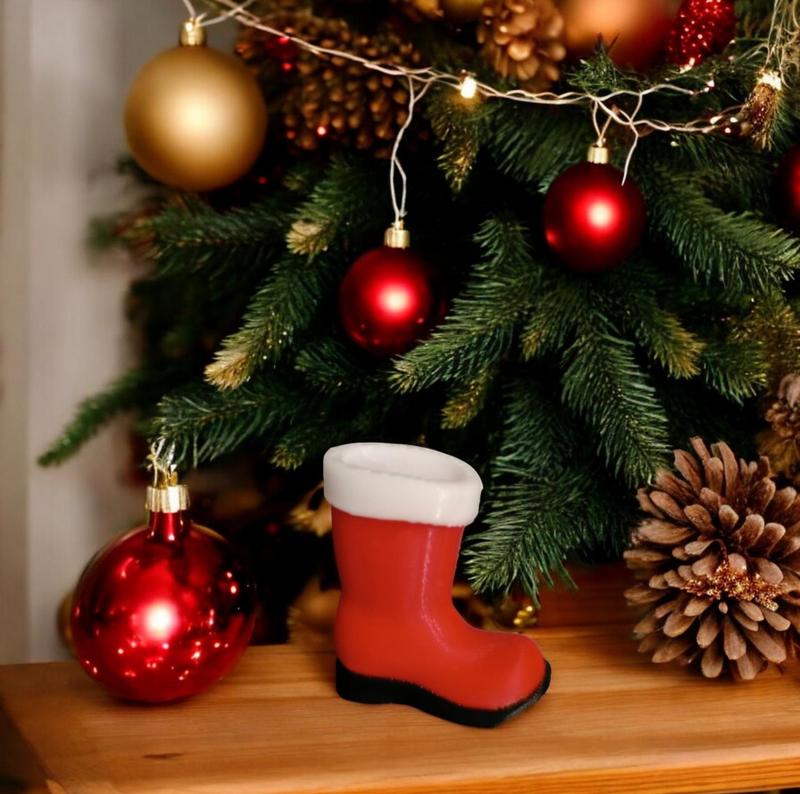 Santa's Boot Christmas Ornament