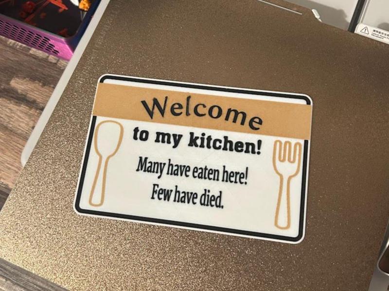 Funny Kitchen Sign Wall Decor