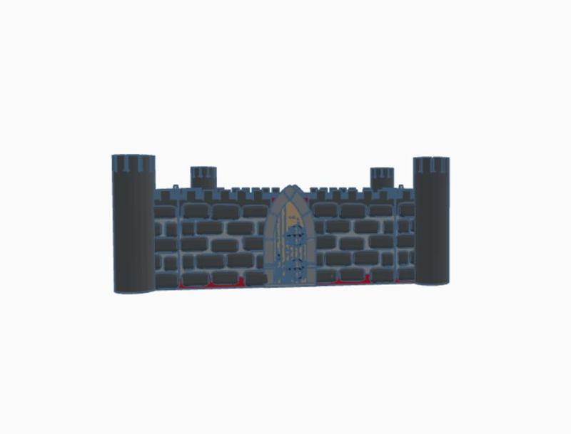 Castle like sample holder medium