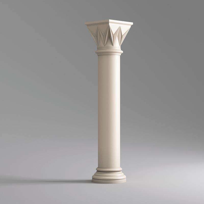 Classic Islamic Architectural Column 002