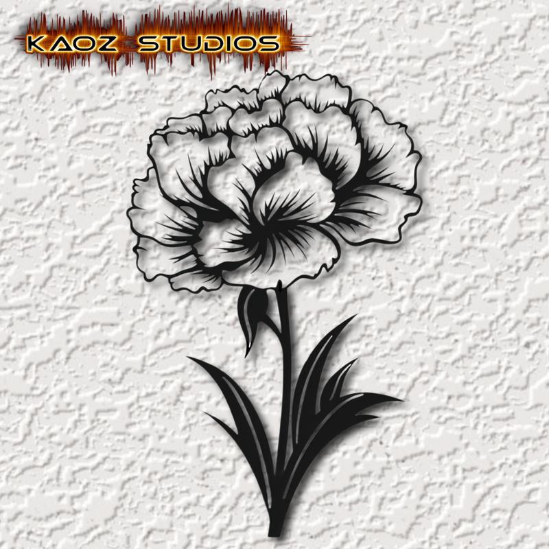 Carnation wall art flower wall decor floral decoration