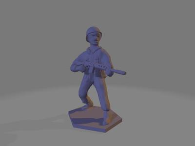 Army Man Soldier FN FAL Rifle Toy Soldier Plastic Army Man Gun