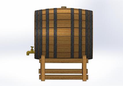 Barrel with support
