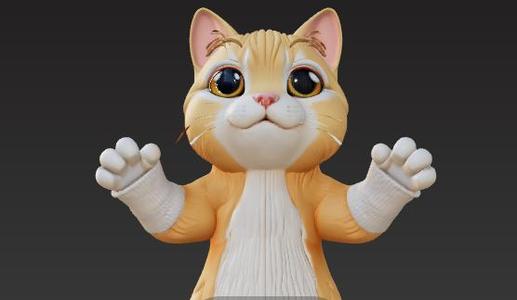 Funny Cat in Socks Holder - Viral Meme Cat Model Stand for 3D Printing