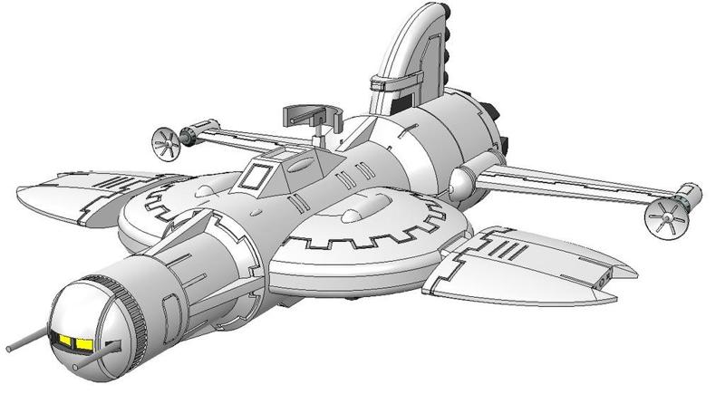 Captain Future - Starship Lightning - updated