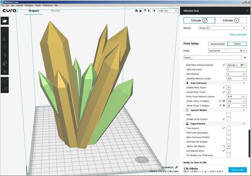 Muiti-Extruder Crystals