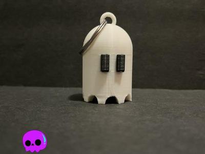 Low Quality Ghost Keychain