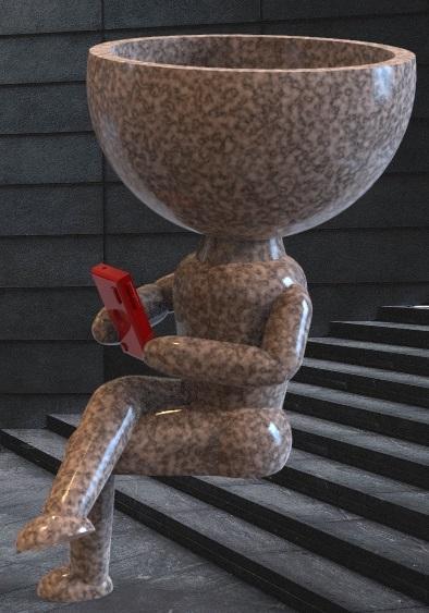 Maceta muñeca sexy (sexy female Robert Pot)