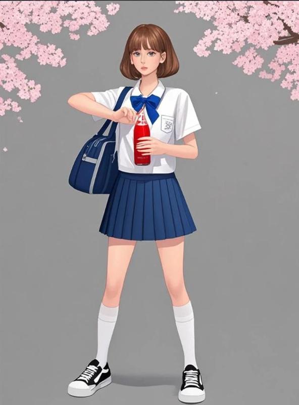 Girl drinking soda