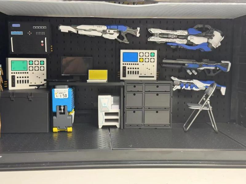 1/12 dollhouse wall and floor panels, compatible with 15cm display case