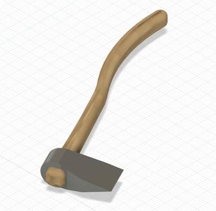 1:10 Scale Axe for decoration on RC Cars or Crawler