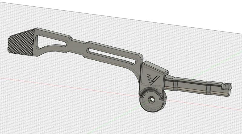 Short Sword Magazine Release Extension