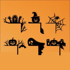 Deco corner window/door Halloween Wall Art